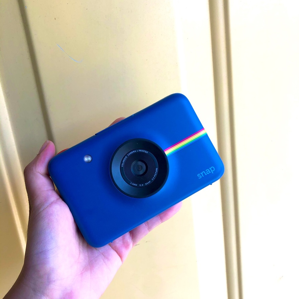 Dark Blue Polaroid Snap Camera